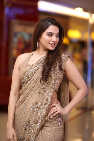 Tanya Hope Shines in Saree at Weapon Trailer Launch Event