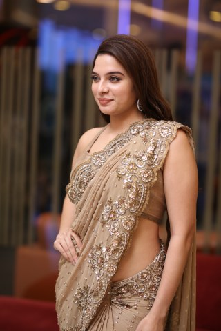 Tanya Hope Shines in Saree at Weapon Trailer Launch Event