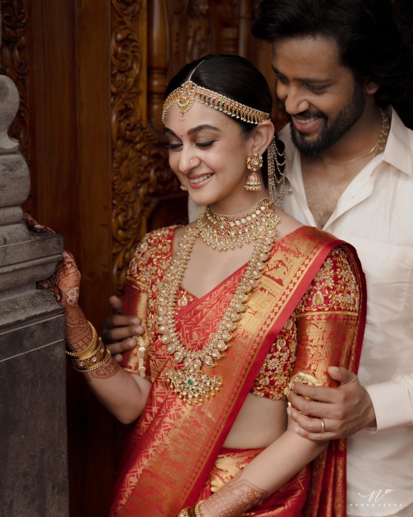 Actor Arjun Daughter Aishwarya Arjun Marriage happened With Umapathy Ramaiah Photos goes Viral