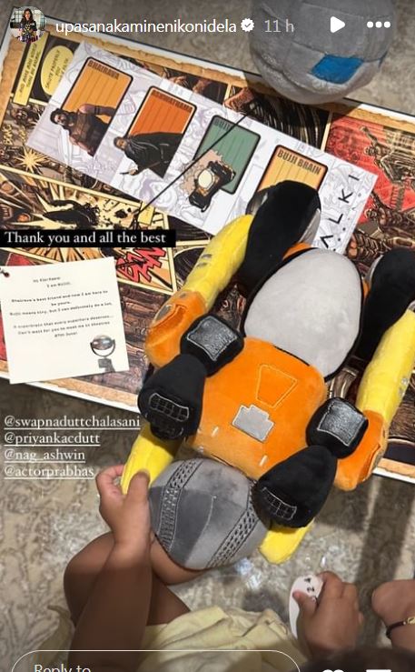 Kalki Movie Team Sends A special Bujji Gift to Ram Charan Daughter Klin Kaara 