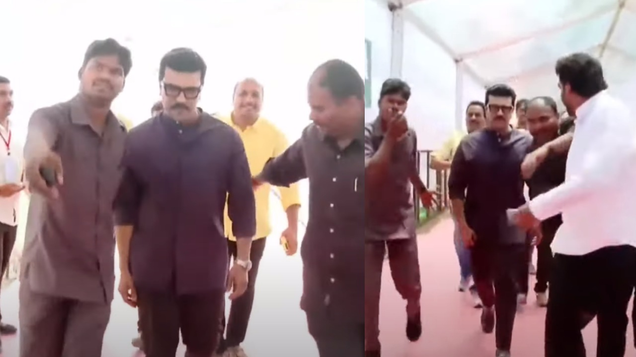 బాబాయ్ ప్రమాణ స్వీకారానికి హాజరయిన రామ్ చరణ్..