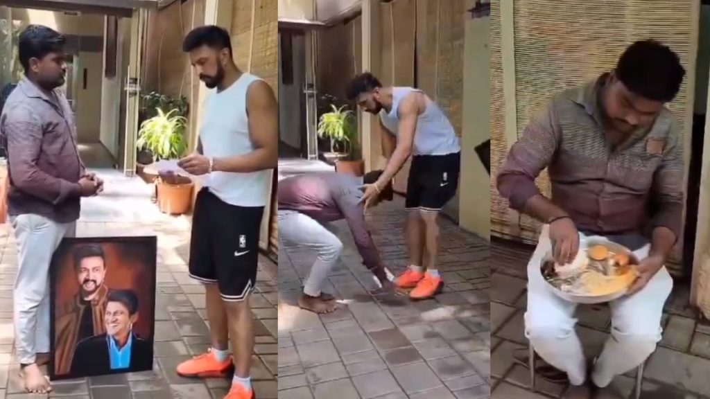 Kiccha Sudeep Helped to A Dumb Person Video goes Viral