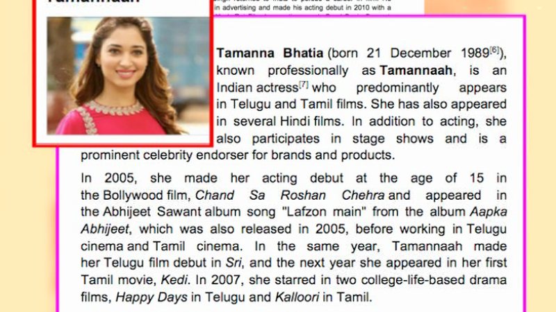 Bengaluru school introduces a chapter on Tamannaah Bhatia in 7th Class Trolls from Parents and file Complaint
