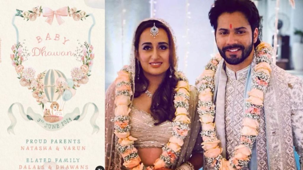 Bollywood Couple Varun Dhawan Natasha Dalal Blessed with Baby Girl