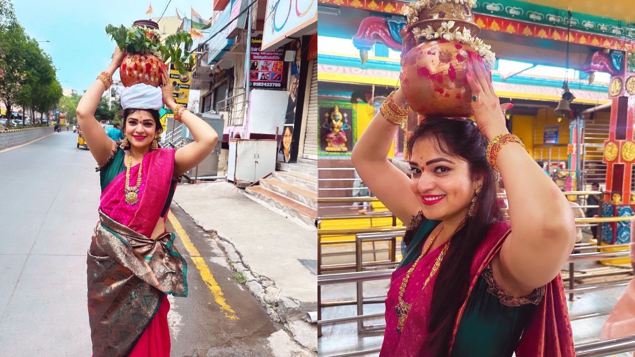 Ashwini Sree : బోనమెత్తిన బిగ్ బాస్ భామ..