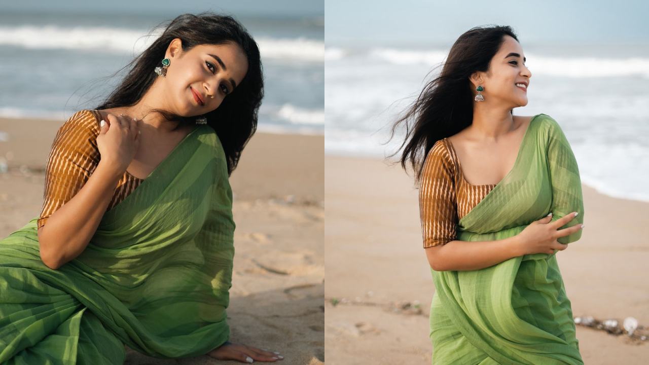 Deepthi Sunaina : చెన్నై బీచ్‌లో చీరకట్టులో అలరిస్తున్న దీప్తి సునైనా..