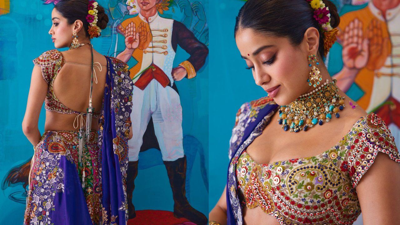 Janhvi Kapoor : పద్దతిగా అందాలు ఆరబోస్తున్న జాన్వీ..