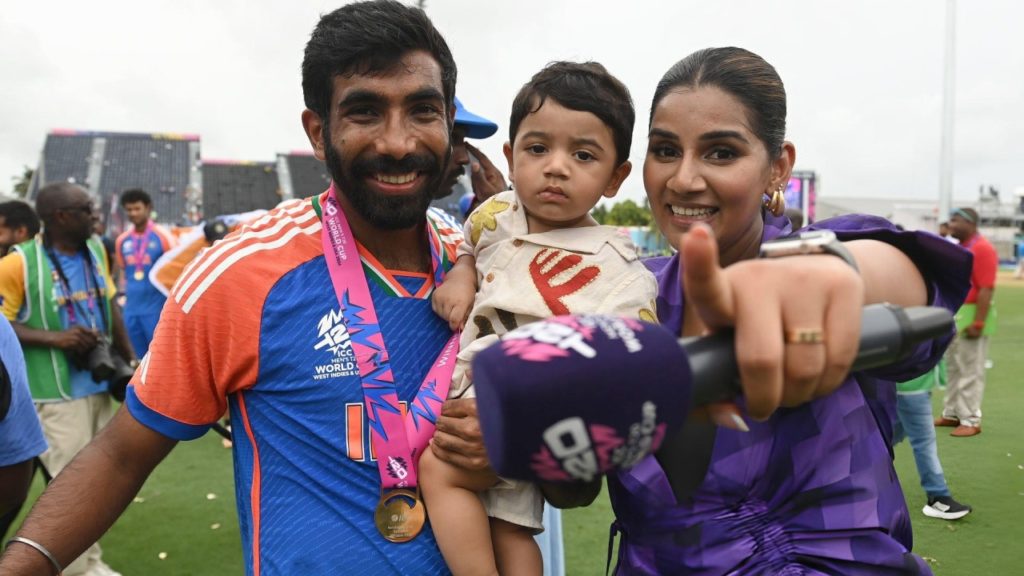 Jasprit Bumrah wife Sanjana Ganesan reports fake account on X