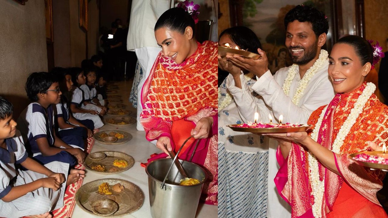 Kim Kardashian : ఇస్కాన్ టెంపుల్ లో అన్నదానం చేసిన హాలీవుడ్ భామ.. మన సాంప్రదాయంలో.. Kim Kardashian : ఇస్కాన్ టెంపుల్ లో అన్నదానం చేసిన హాలీవుడ్ భామ.. మన సాంప్రదాయంలో..