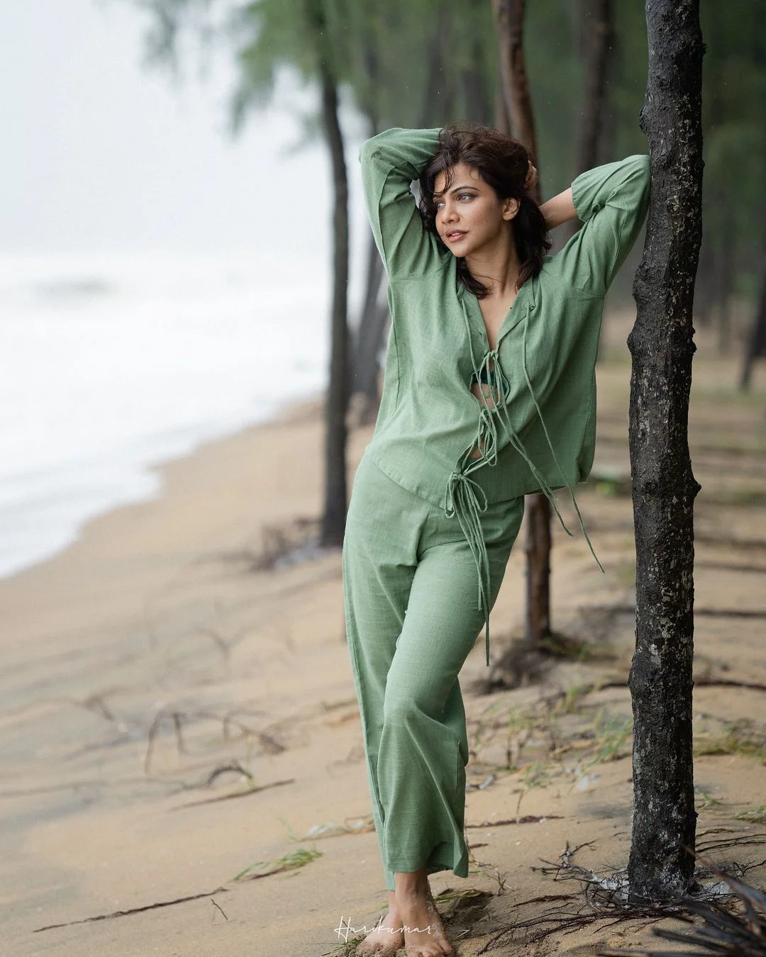 Madonna Sebastian Enjoying in Beach Vacation