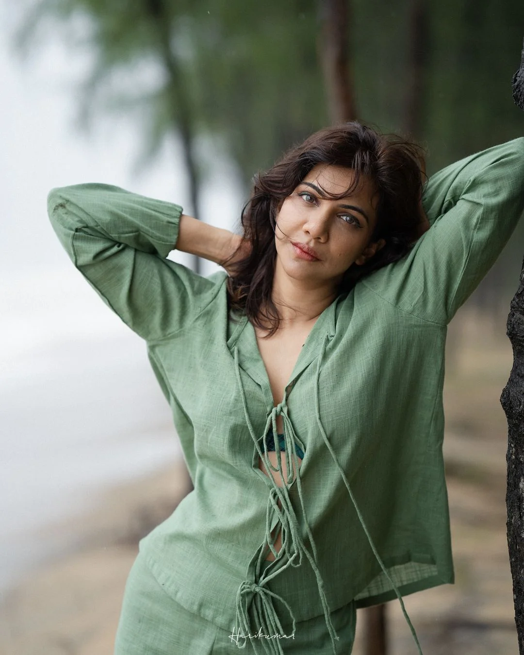 Madonna Sebastian Enjoying in Beach Vacation
