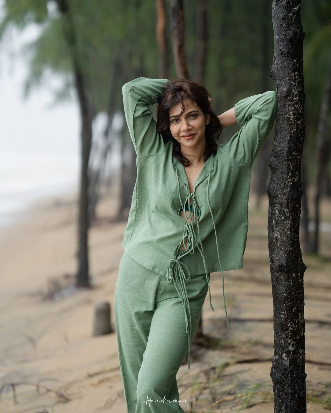 Madonna Sebastian Enjoying in Beach Vacation