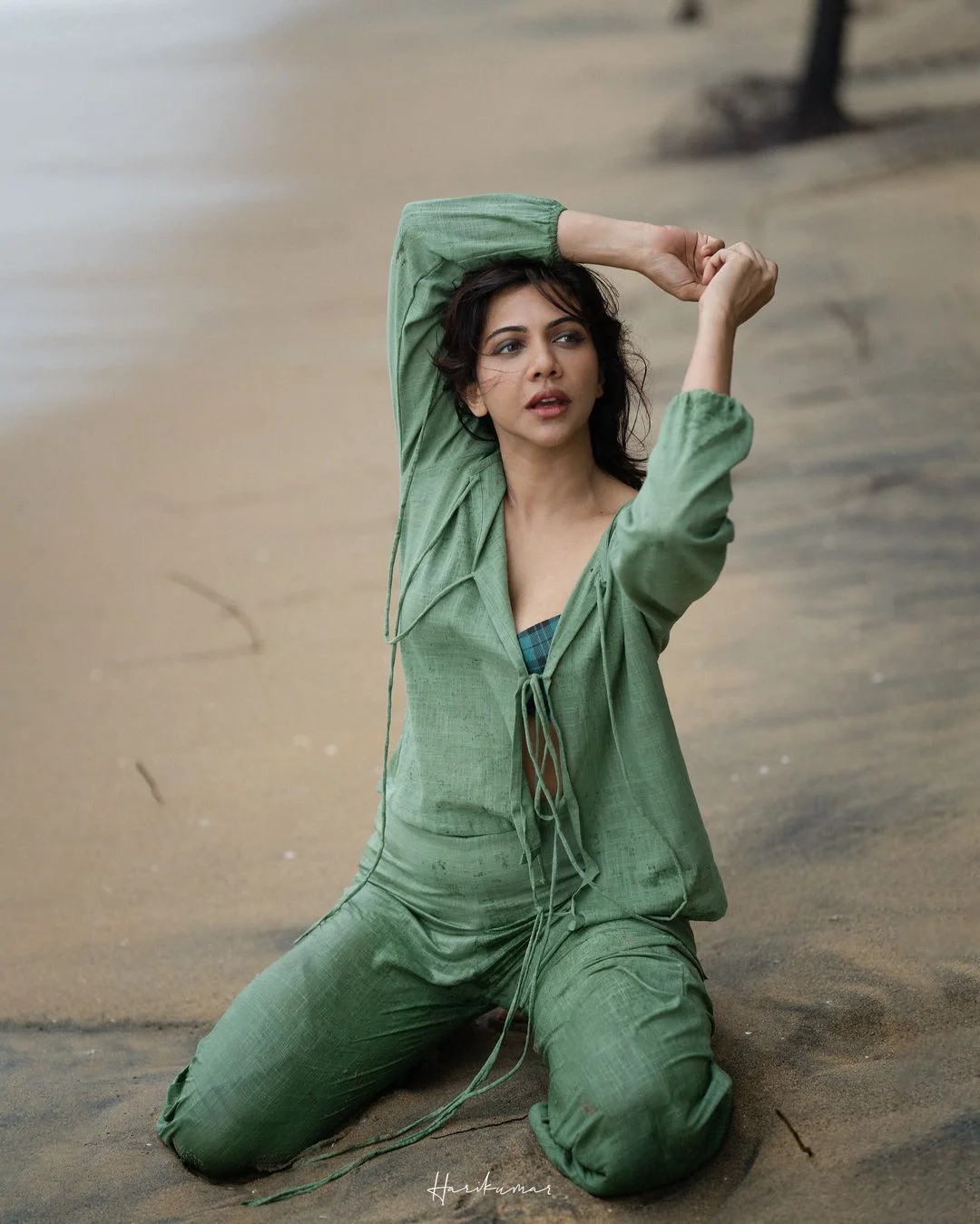 Madonna Sebastian Enjoying in Beach Vacation