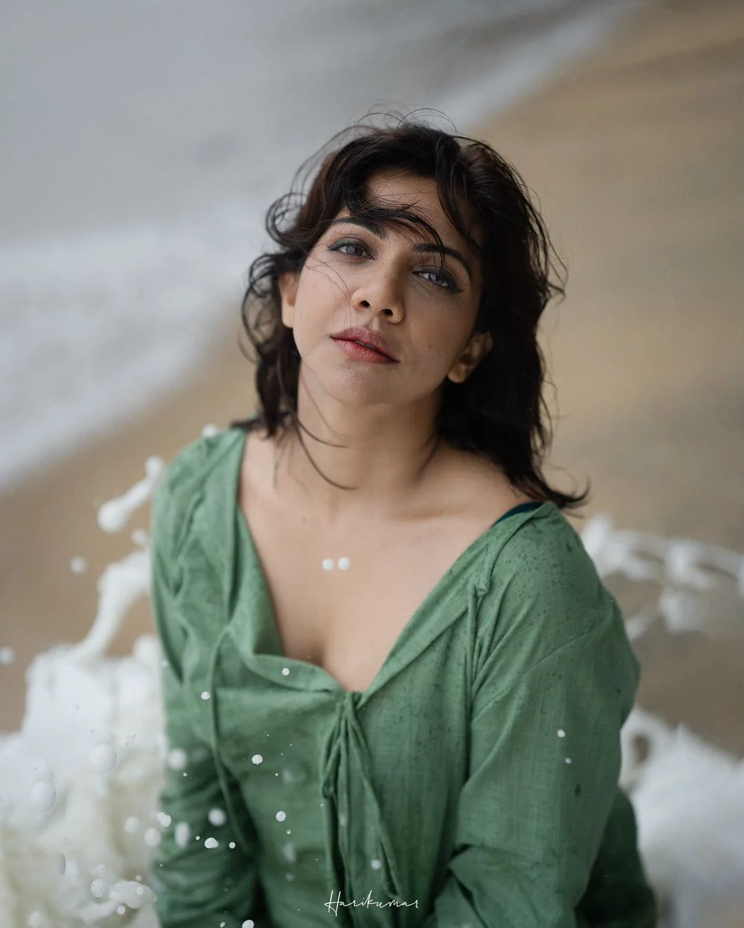 Madonna Sebastian Enjoying in Beach Vacation