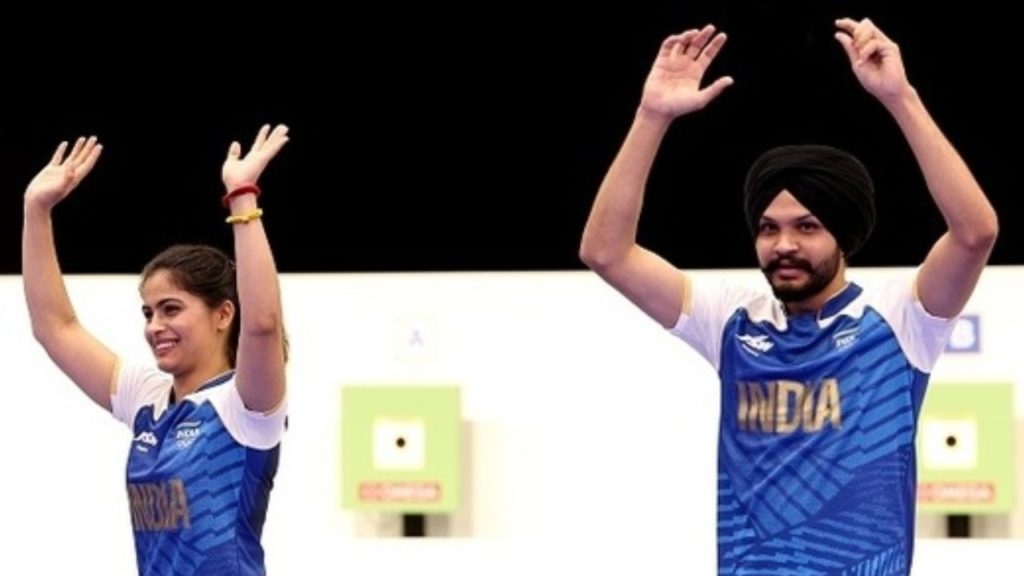 Manu Bhaker scripts history at Paris Olympics wins bronze with Sarabjot Singh