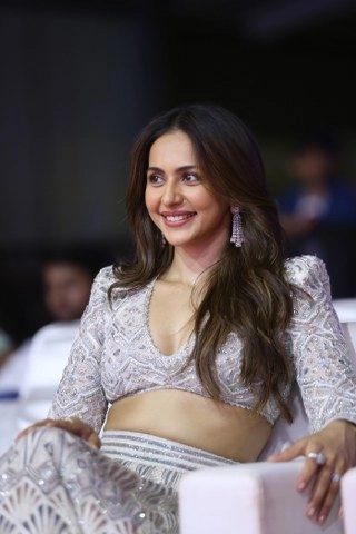 Rakul Preet Singh Shines in Bharateeyudu 2 Pre Release event