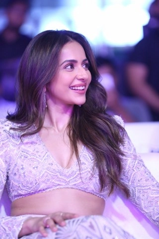 Rakul Preet Singh Shines in Bharateeyudu 2 Pre Release event