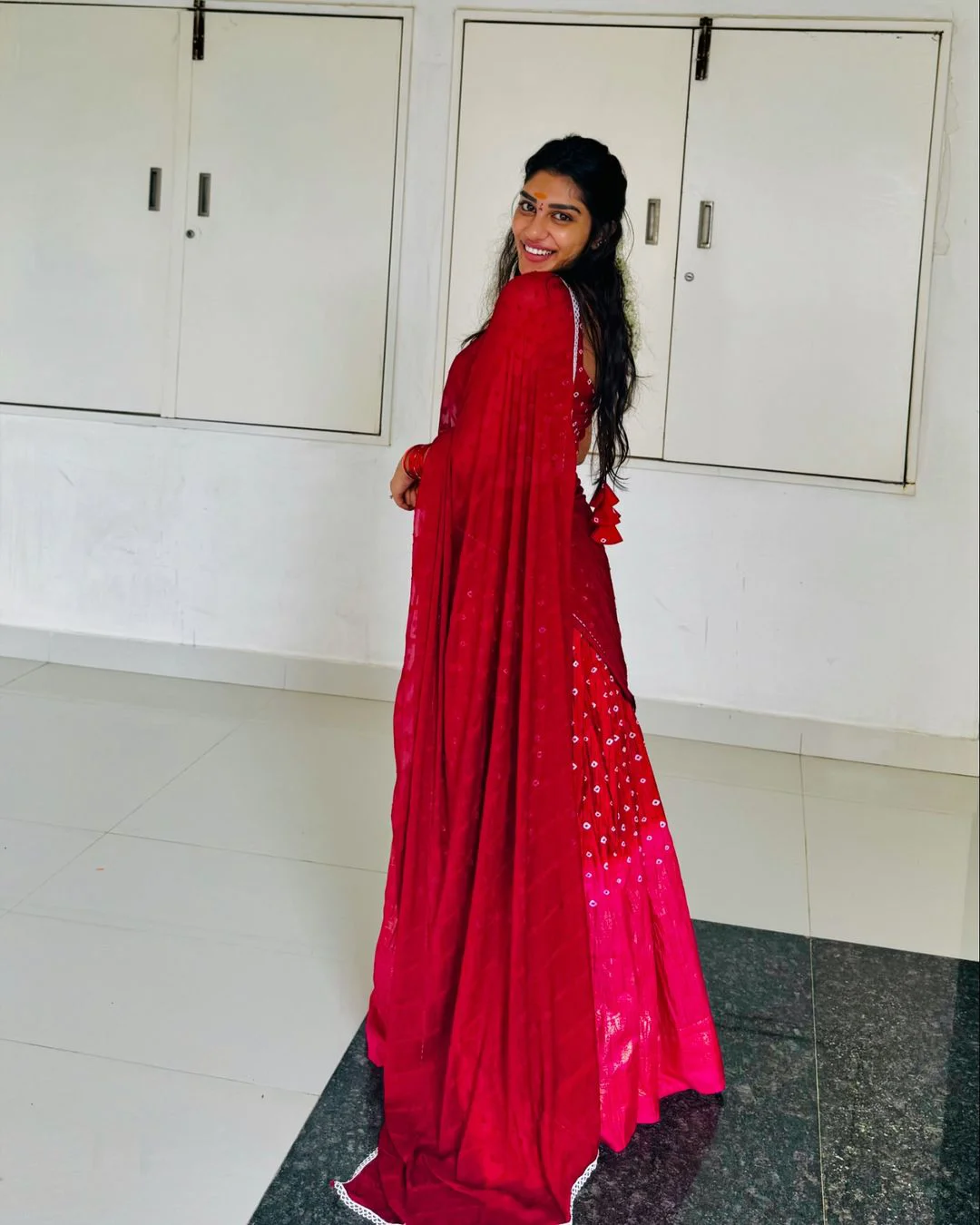 Surekha Vani Daughter Supritha Stunning Looks in Half Saree