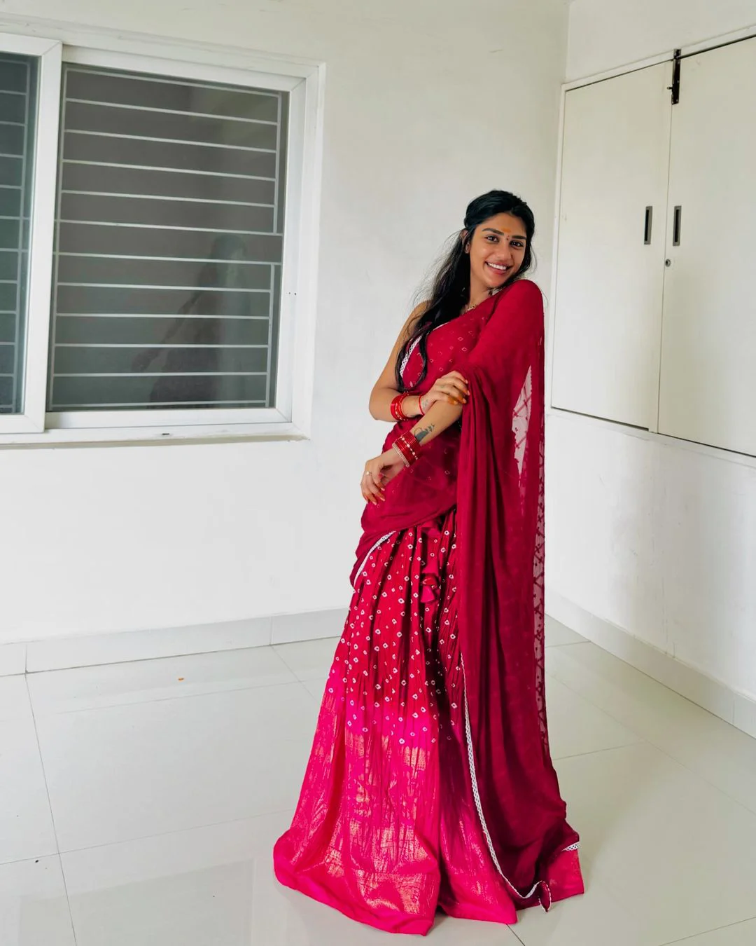 Surekha Vani Daughter Supritha Stunning Looks in Half Saree