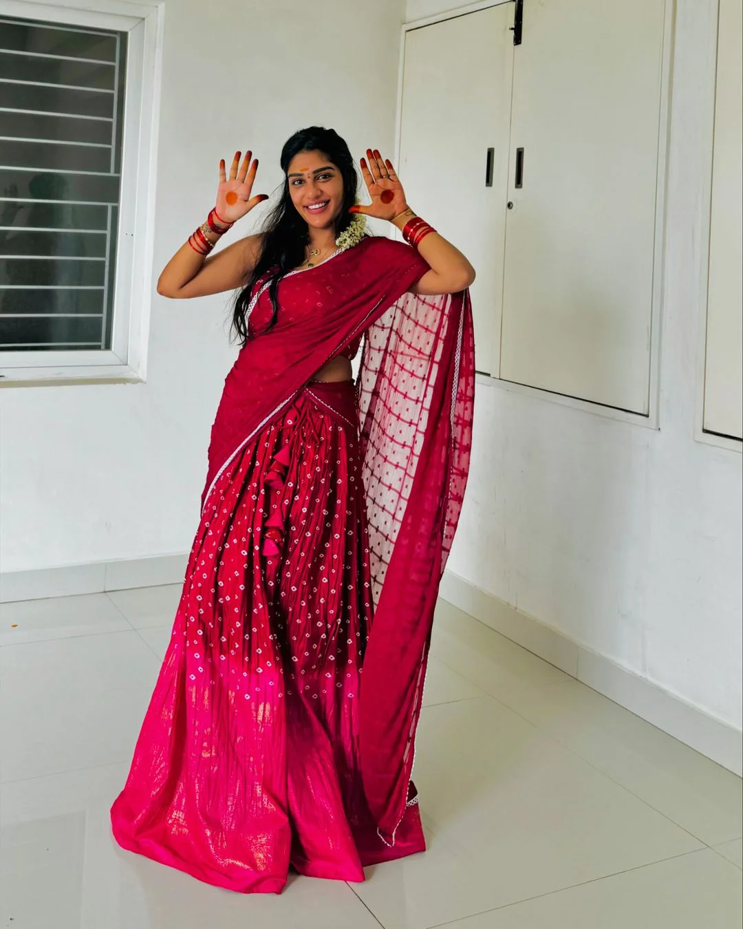 Surekha Vani Daughter Supritha Stunning Looks in Half Saree