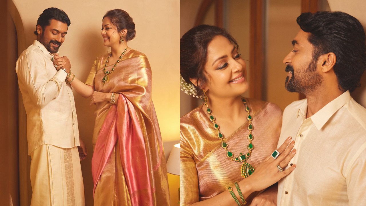 Suriya Jyotika : అనంత్ అంబానీ – రాధికా పెళ్లి కోసం.. సూర్య, జ్యోతిక సాంప్రదాయంగా..