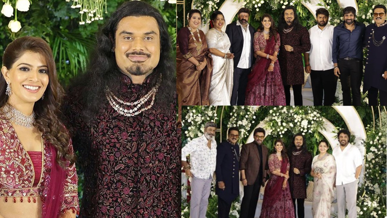 Varalaxmi Nicholai Sachdev Reception : వరలక్ష్మి శరత్ కుమార్ రిసెప్షన్ ఫొటోలు..