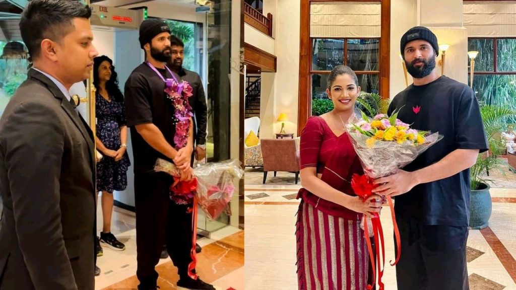 Vijay Deverakonda landed in sri lanka for his VD12 movie shoot