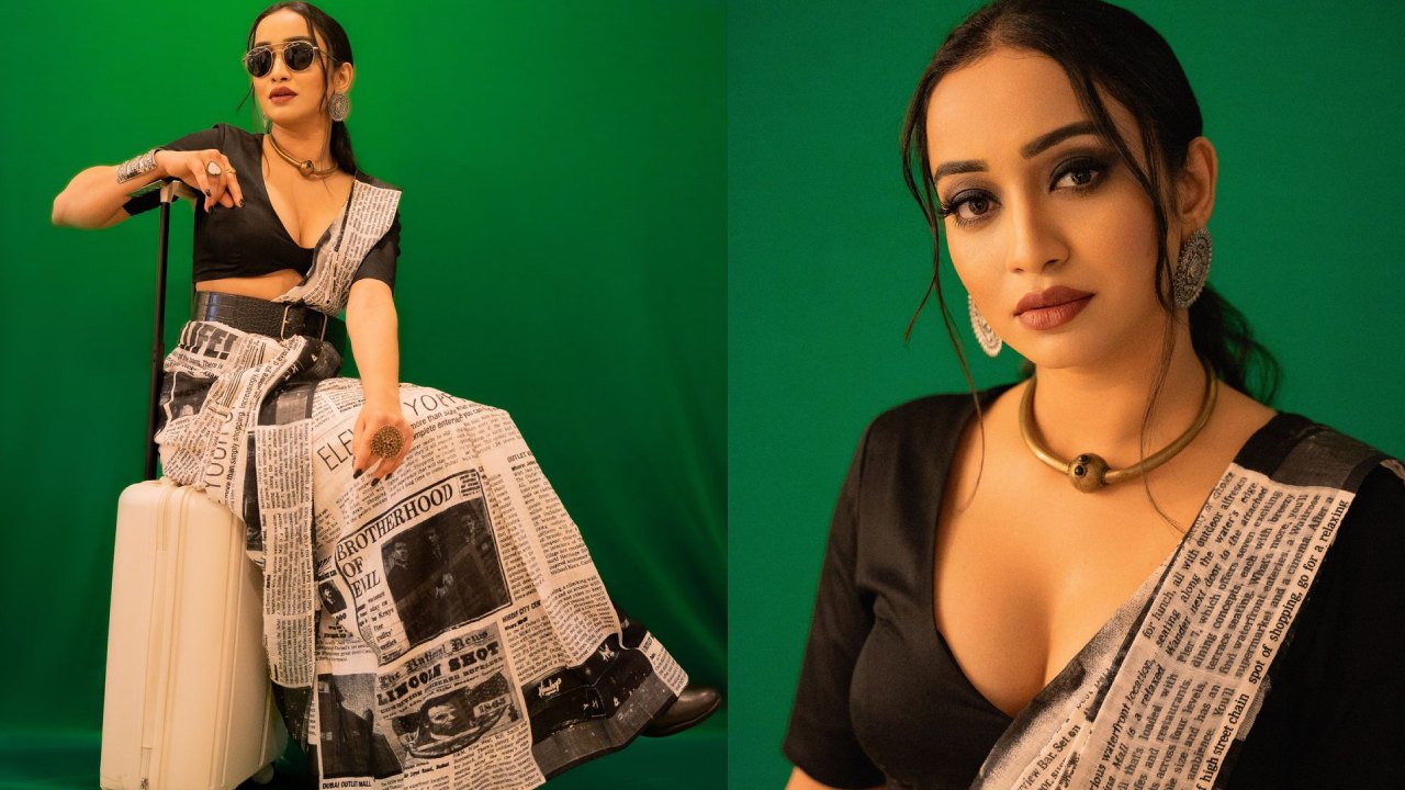 Vindhya Vishaka : పేపర్ మోడల్ చీరలో స్టైలిష్ లుక్స్‌తో క్రికెట్ యాంకరమ్మ..