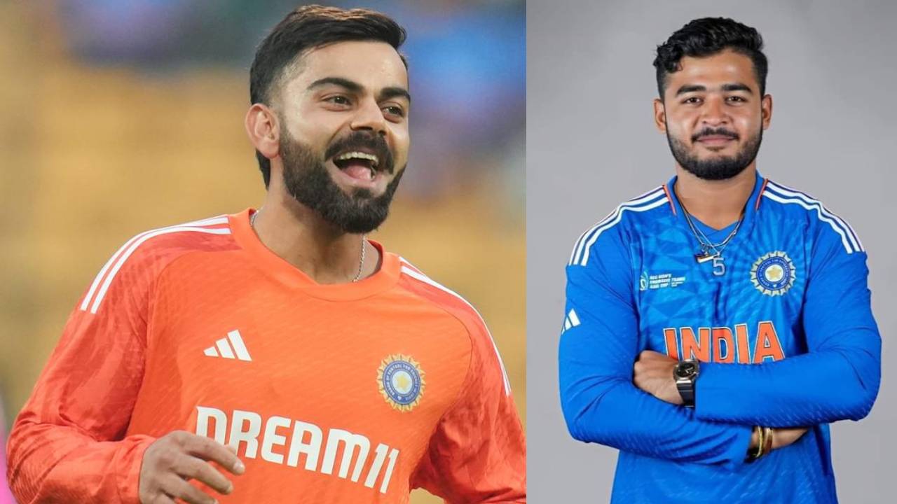 Virat Kohli : లైన్లోకి వచ్చిన కోహ్లీ.. రియాన్ పరాగ్కు బంపర్ ఆఫర్..! Virat Kohli : లైన్లోకి వచ్చిన కోహ్లీ.. రియాన్ పరాగ్కు బంపర్ ఆఫర్..!