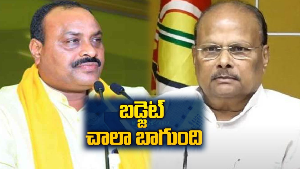 yanamala ramakrishnudu and Atchen Naidu comments on Union Budget 2024