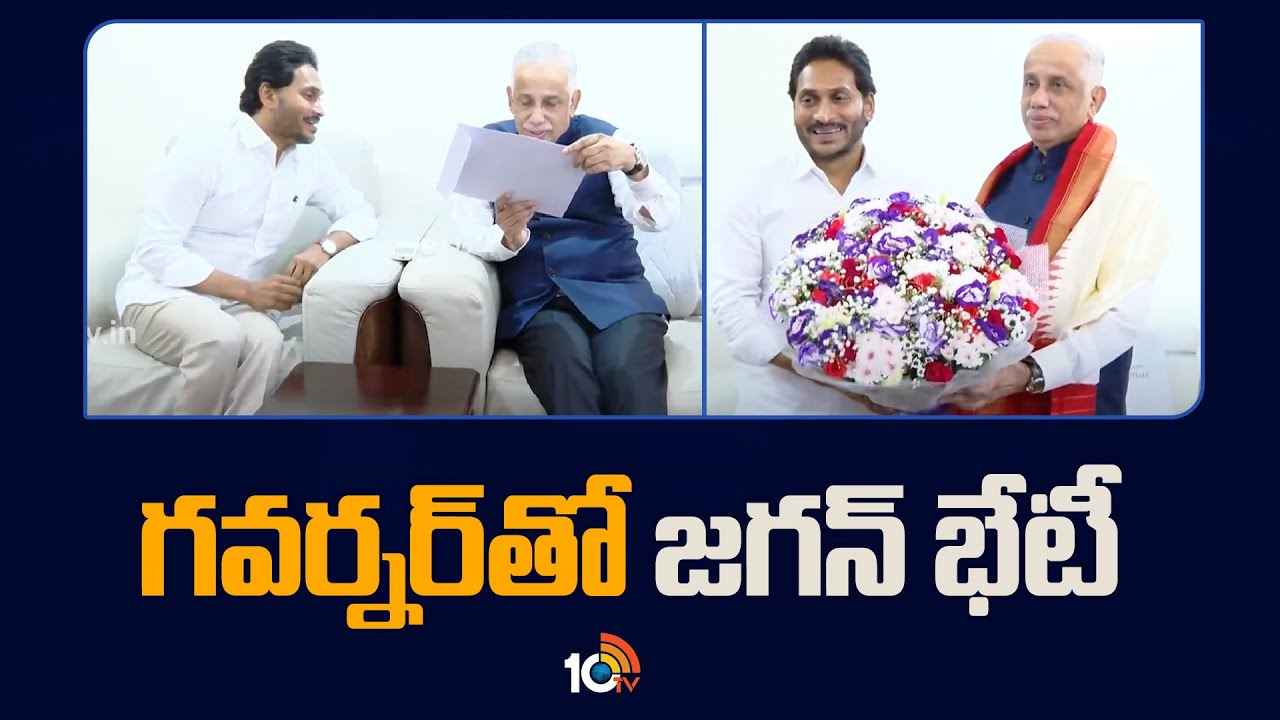 ఏపీ గవర్నర్తో జగన్ భేటీ.. దాడులపై ఫిర్యాదు ఏపీ గవర్నర్తో జగన్ భేటీ.. దాడులపై ఫిర్యాదు