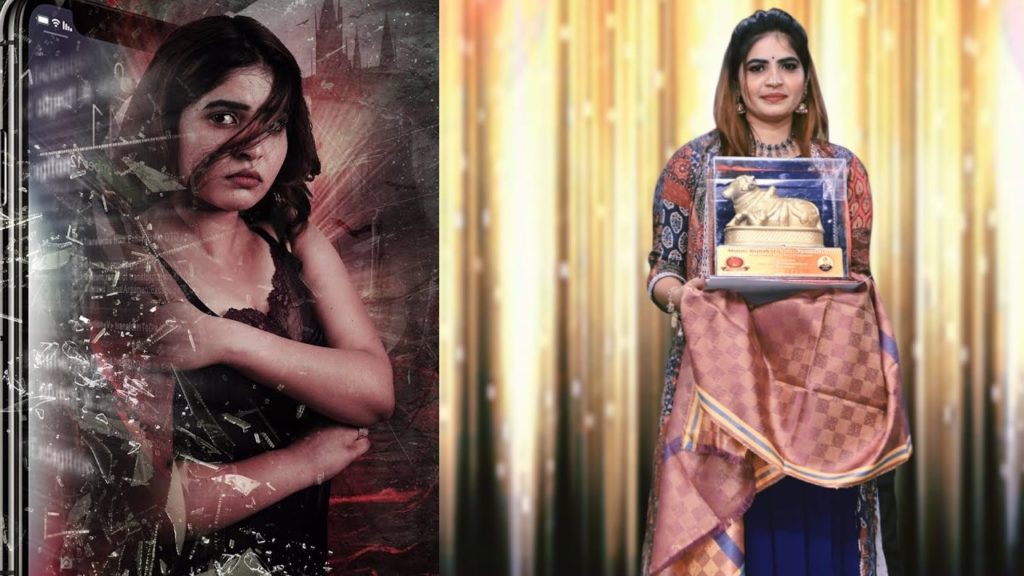 Solo Character Movie Hello Baby Actress Kavya Keerthi Received Purasakar Nandi Award