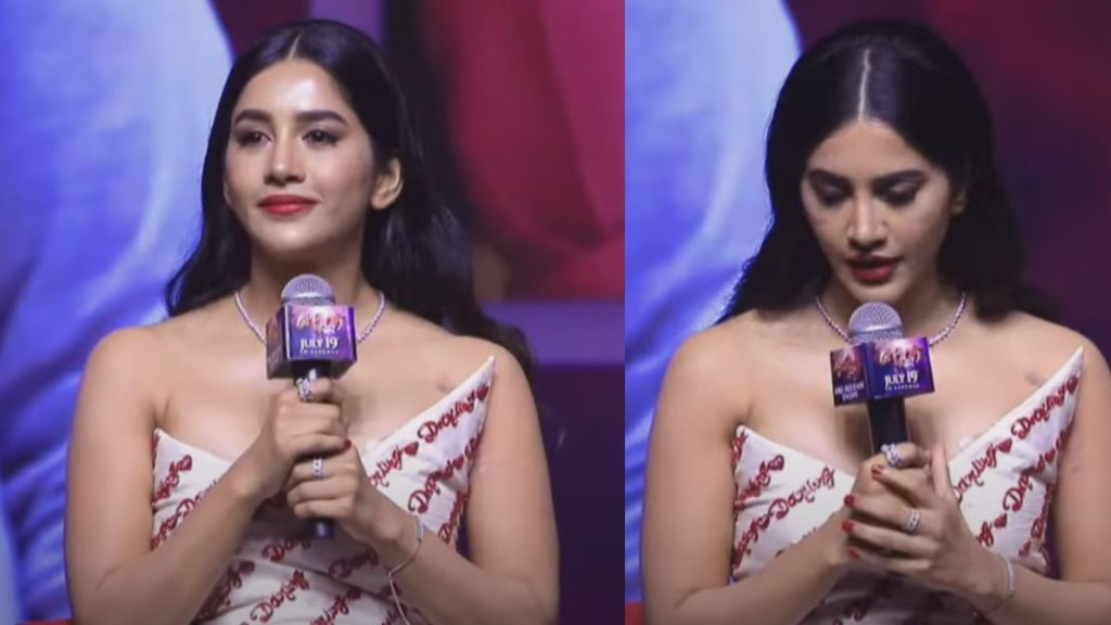 Nabha Natesh got Emotional while Speaking in Darling Movie Pre Release Event