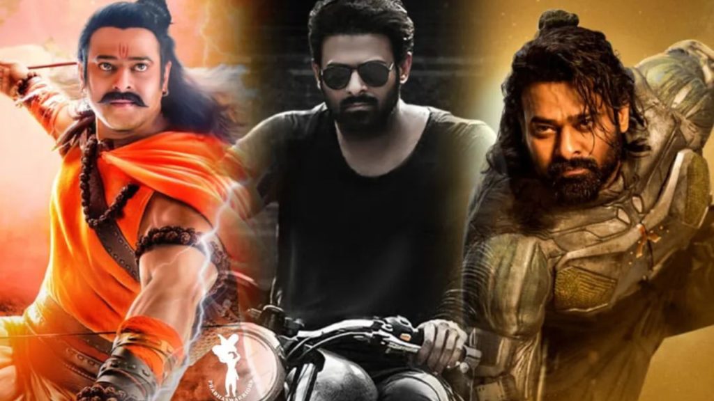 Prabhas shows Past Present and Future with in One Year Gap with his Movies Adipurush Salaar and Kalki 2898AD