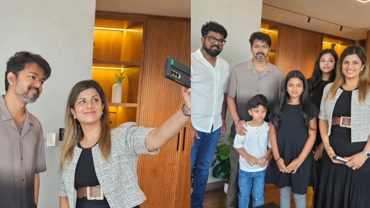 Rambha – Vijay : తమిళ్ స్టార్ హీరో విజయ్‌ని కలిసిన ఒకప్పటి స్టార్ హీరోయిన్ రంభ.. ఫొటోలు వైరల్..