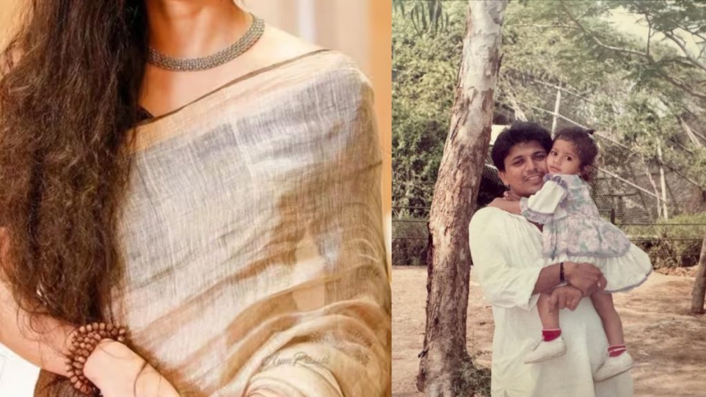 Star Actress shares her childhood photo with father and wishes him find that actress