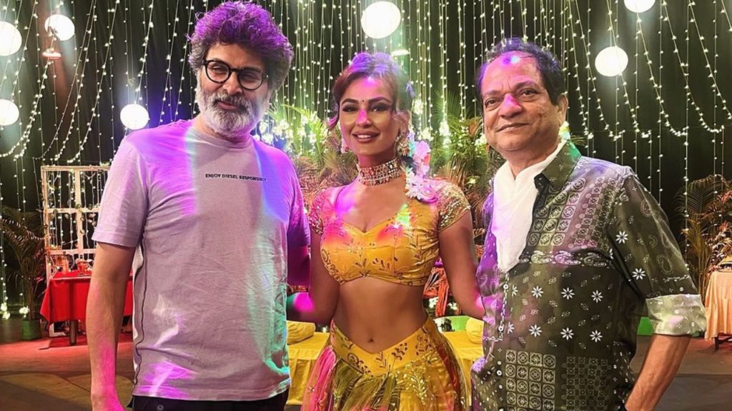 Actress Seerat Kapoor Shares Photo with Director Trivikram and Vijay Bhaskar Photo goes Viral