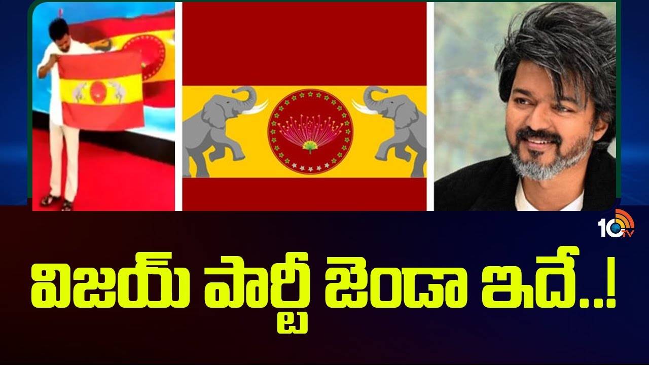 Vijay : పార్టీ జెండాని ఆవిష్కరించిన విజయ్..