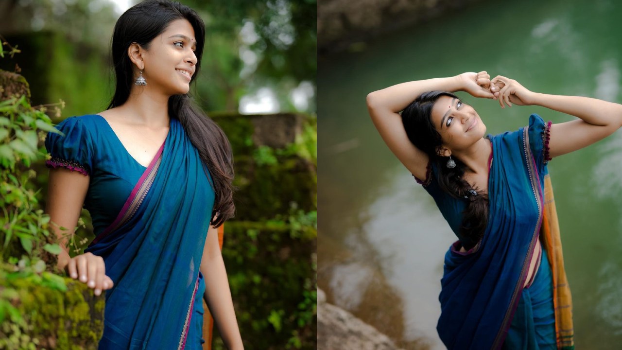 Ananthika Sanilkumar : ప్రకృతిని ఆస్వాదిస్తూ.. నీలిరంగు చీరలో నెరజాణ అనంతిక..