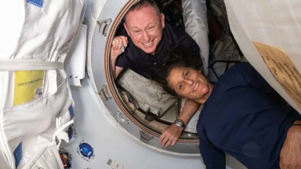 Astronauts Sunita Williams and Barry Butch