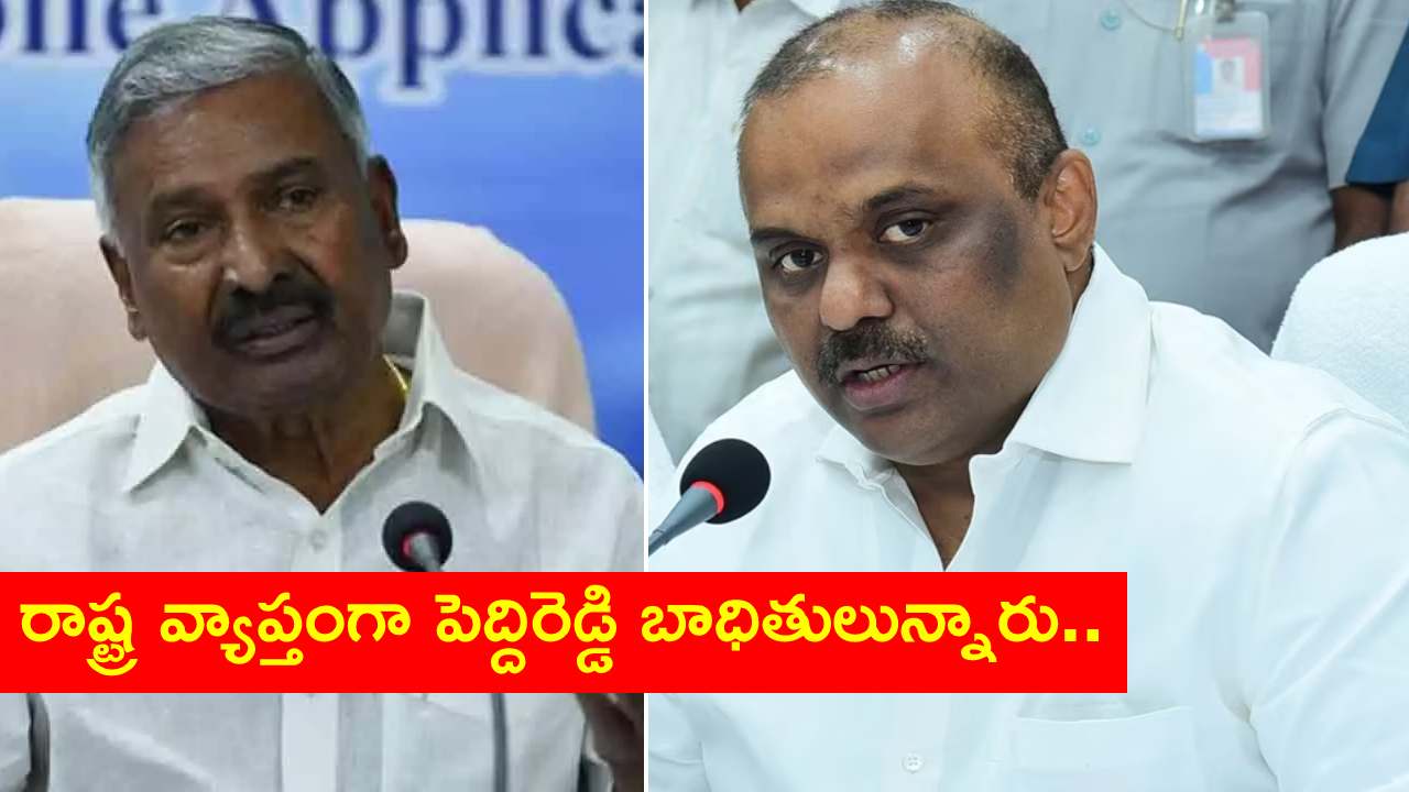 పెద్దిరెడ్డి కుటుంబం వందల ఎకరాల భూకబ్జాలకు పాల్పడినట్లు ఆధారాలున్నాయి : మంత్రి సత్యప్రసాద్ పెద్దిరెడ్డి కుటుంబం వందల ఎకరాల భూకబ్జాలకు పాల్పడినట్లు ఆధారాలున్నాయి : మంత్రి సత్యప్రసాద్