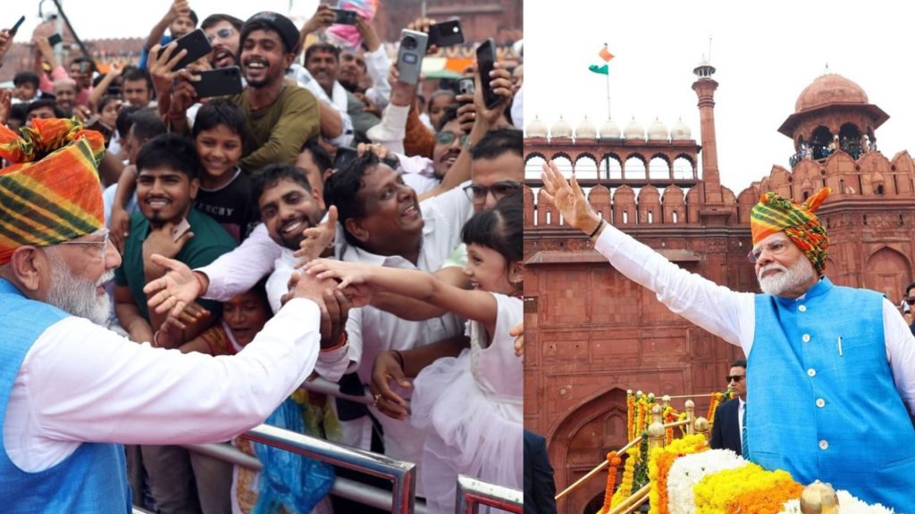 Narendra Modi at Red Fort in Independence Day Celebrations