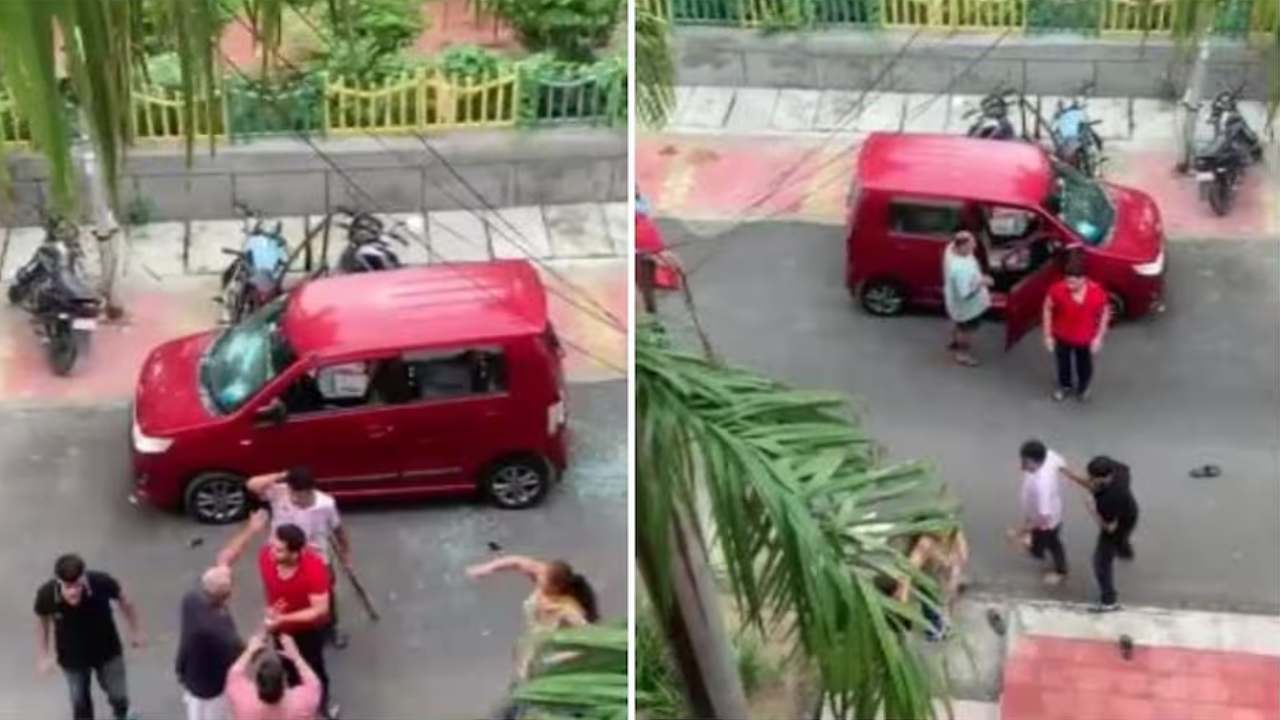 Viral Video : కారు పార్కింగ్ విషయంలో వివాదం.. రోడ్డుపై రాడ్లు, కర్రలతో కొట్టుకున్న ఇరువర్గాలు.. వీడియో వైరల్ Viral Video : కారు పార్కింగ్ విషయంలో వివాదం.. రోడ్డుపై రాడ్లు, కర్రలతో కొట్టుకున్న ఇరువర్గాలు.. వీడియో వైరల్