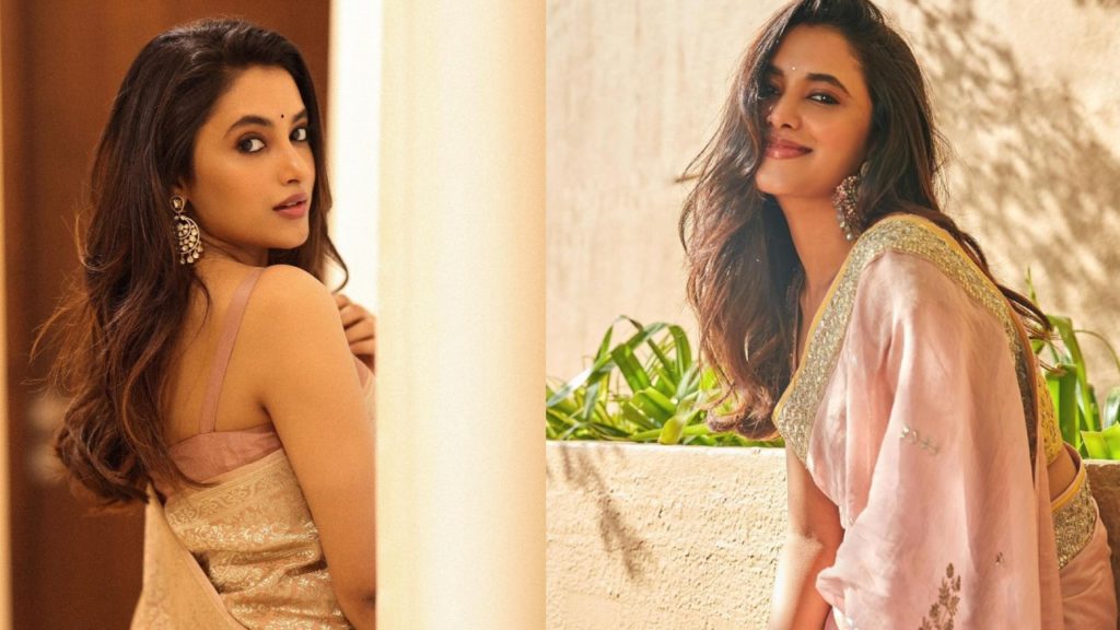 Priyanka Mohan Cute Photos in Saree