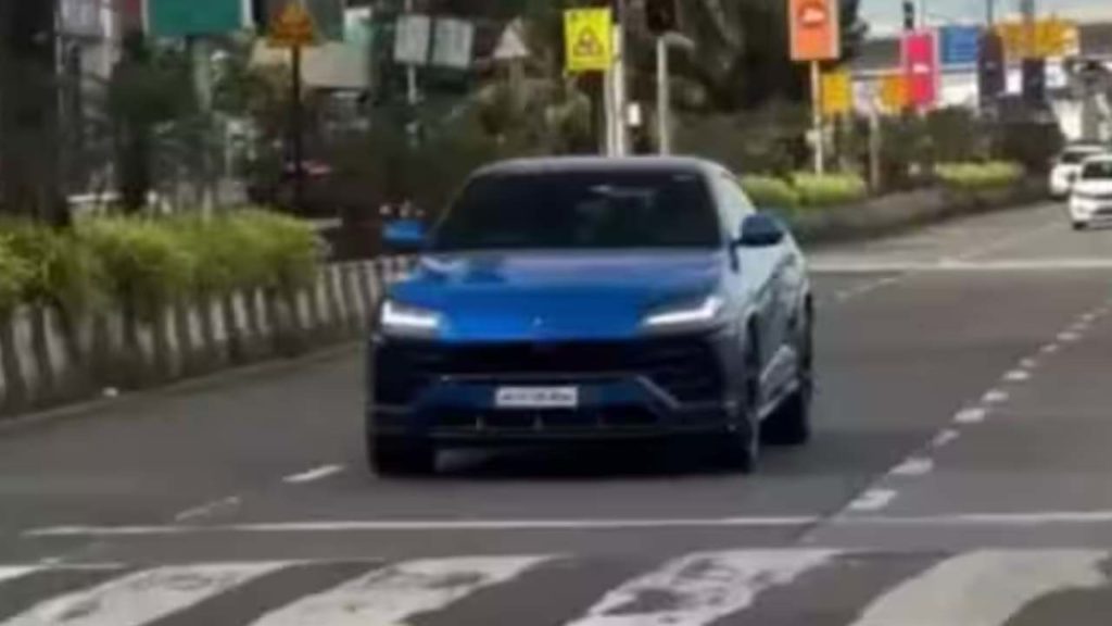 Rohit Sharma Driving His Lamborghini Car