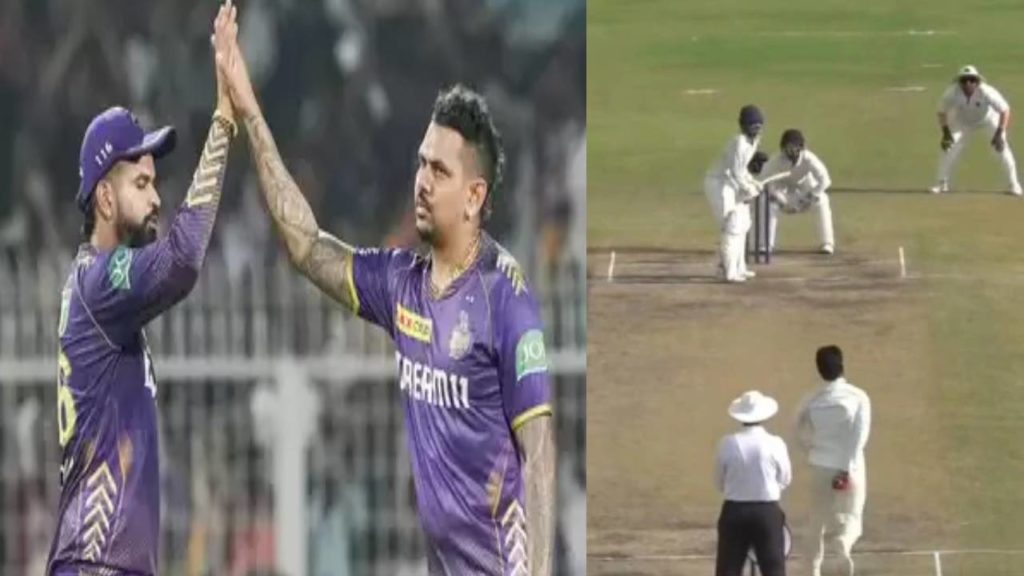 Shreyas Iyer imitates Sunil Narine mystery bowling action in Buchi Babu tournament