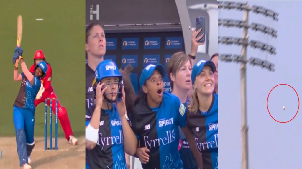 The reaction of London Spirit dugout when Deepti Sharma smashed the six video viral