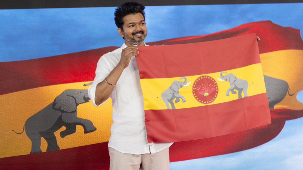 TVK flag what do its colour and emblem signify explained