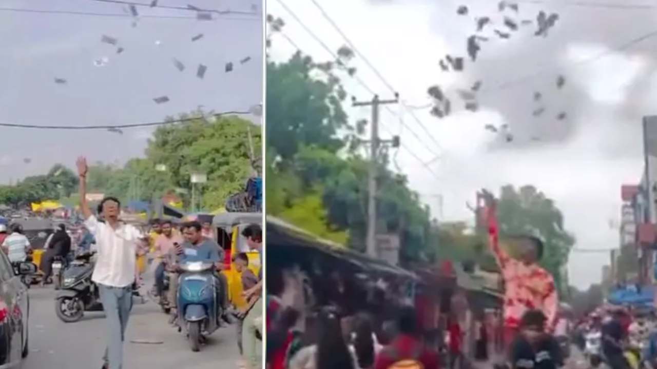 నడిరోడ్డుపై డబ్బులు గాల్లోకి ఎగరేసిన యూట్యూబర్ హర్ష.. కేసు నమోదు చేసిన పోలీసులు నడిరోడ్డుపై డబ్బులు గాల్లోకి ఎగరేసిన యూట్యూబర్ హర్ష.. కేసు నమోదు చేసిన పోలీసులు