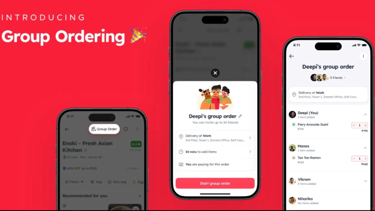 Zomato Group Ordering : జొమాటోలో గ్రూపు ఆర్డరింగ్ ఫీచర్.. ఒకేసారి అందరూ ఆర్డర్ చేయొచ్చు.. ఎలా పనిచేస్తుందంటే? Zomato Group Ordering : జొమాటోలో గ్రూపు ఆర్డరింగ్ ఫీచర్.. ఒకేసారి అందరూ ఆర్డర్ చేయొచ్చు.. ఎలా పనిచేస్తుందంటే?
